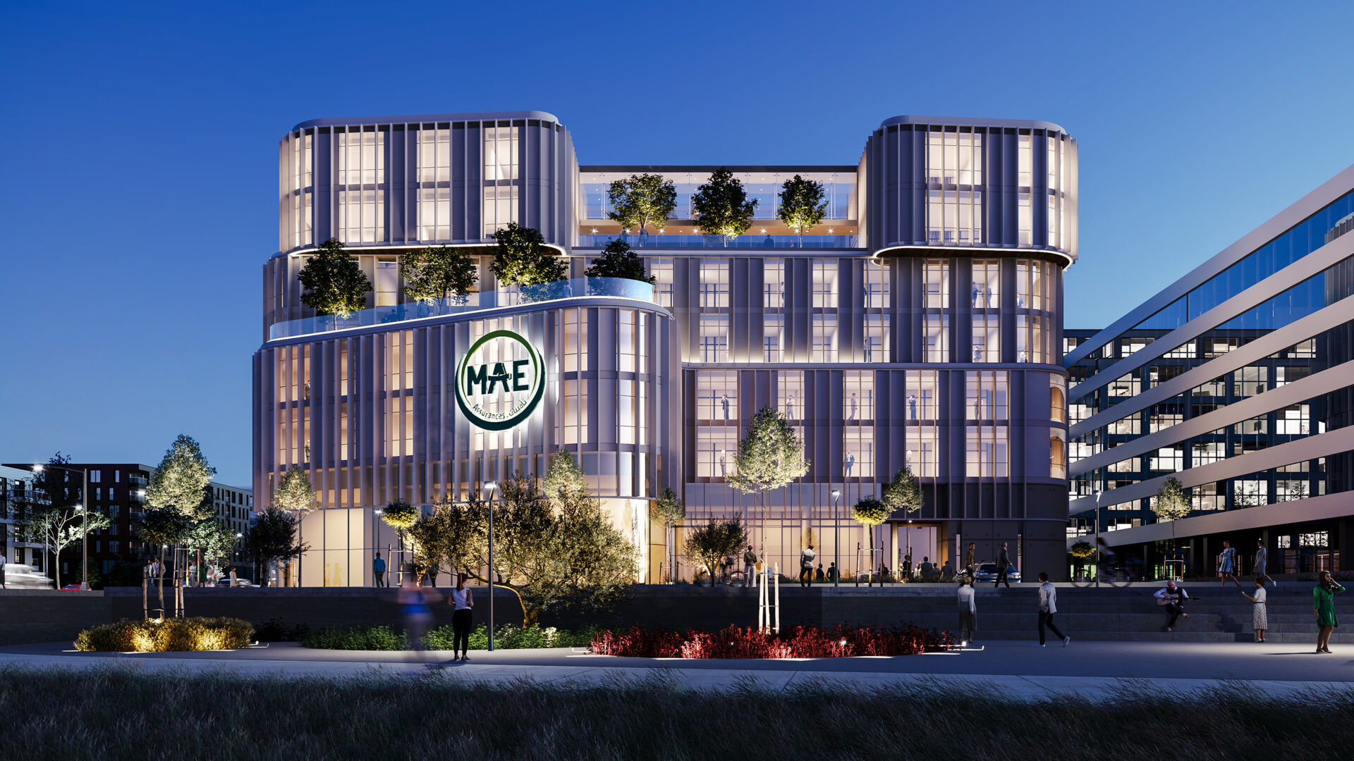 Siège des Assurances MAE – Commercial – ICONIK Architecture Les Berges du Lac, Tunis – Tunisie