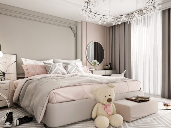 Chambre Fille Contemporaine – Photo 1 – ICONIK Architecture